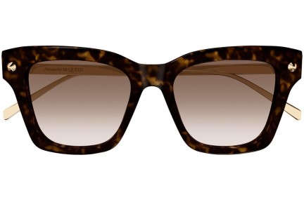 Ochelari de soare Alexander McQueen AM0483S 002 Pătrați Havana