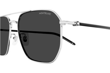 Ochelari de soare Mont Blanc MB0367SA 002 Pătrați Argintii