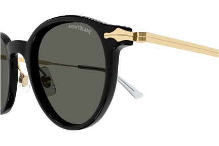 Ochelari de soare Mont Blanc MB0362S 001 Rotunzi Negri