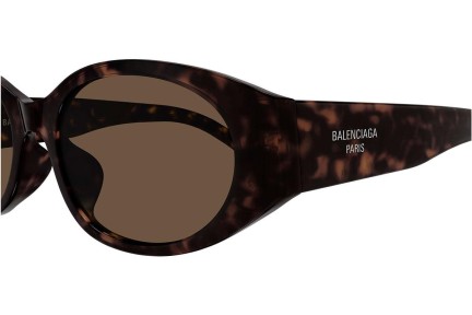 Ochelari de soare Balenciaga BB0369SK 002 Ovali Havana