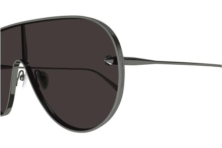 Ochelari de soare Alexander McQueen AM0481S 001 Lentilă unică | Shield Gri