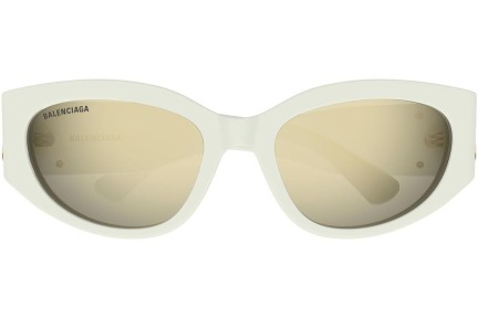 Ochelari de soare Balenciaga BB0324SK 009 Rotunzi Bej