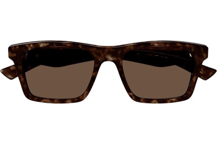 Ochelari de soare Alexander McQueen AM0472S 002 Pătrați Havana