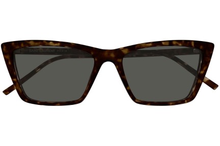 Ochelari de soare Saint Laurent SL737MICATHIN 002 Cat Eye Havana