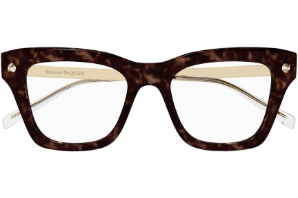 Ochelari Alexander McQueen AM0484O 006 Pătrați Havana