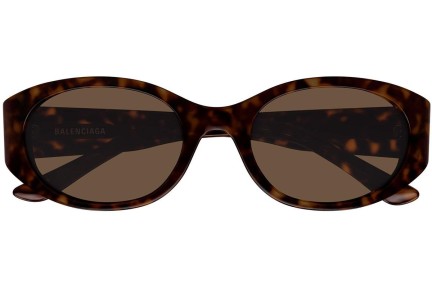 Ochelari de soare Balenciaga BB0369SK 002 Ovali Havana