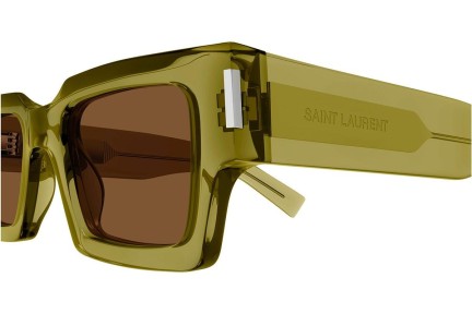 Ochelari de soare Saint Laurent SL572 008 Dreptunghiulari Verzi