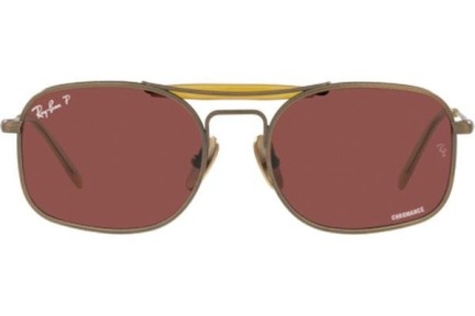 Ochelari de soare Ray-Ban Chromance Collection RB8062 9207AL Polarized Pătrați Maro