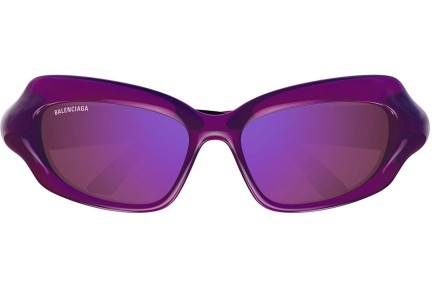 Ochelari de soare Balenciaga BB0354S 004 Cat Eye Violeți