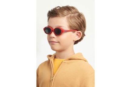 Ochelari de soare Polaroid Junior PLDK004CL-ON C9A Ovali Roșii