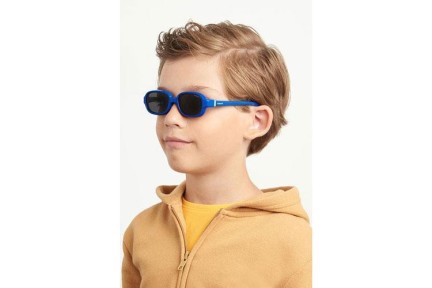 Ochelari de soare Polaroid Junior PLDK003CL-ON PJP Dreptunghiulari Albaștri