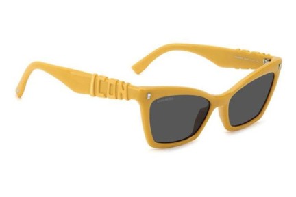 Ochelari de soare Dsquared2 ICON0026/S 40G/IR Cat Eye Galbeni