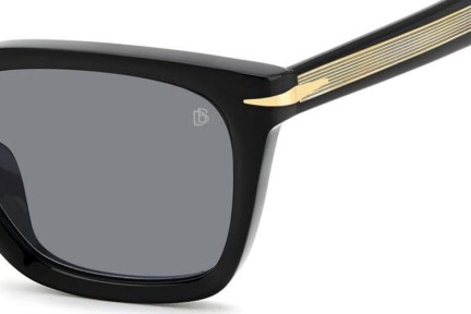 Ochelari de soare David Beckham DB7135/F/S 2M2/IR Pătrați Negri