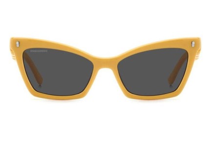 Ochelari de soare Dsquared2 ICON0026/S 40G/IR Cat Eye Galbeni