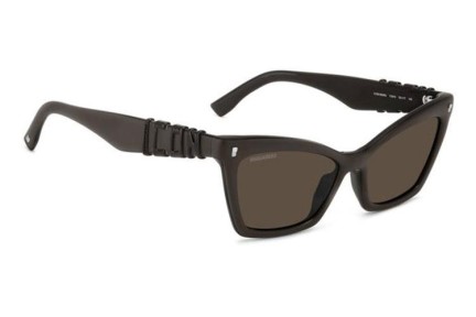 Ochelari de soare Dsquared2 ICON0026/S YZ4/70 Cat Eye Maro