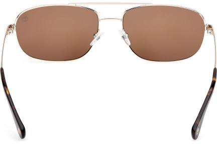 Ochelari de soare Timberland TB00045 32H Polarized Dreptunghiulari Aurii