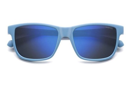 Ochelari de soare Polaroid Junior PLD8067/S VGL/5X Polarized Pătrați Albaștri