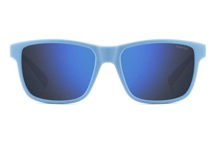 Ochelari de soare Polaroid Junior PLD8067/S VGL/5X Polarized Pătrați Albaștri