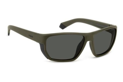 Ochelari de soare Polaroid PLD7057/S DLD/M9 Polarized Dreptunghiulari Verzi