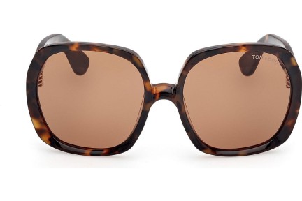 Ochelari de soare Tom Ford Saffron FT1221 52E Pătrați Havana