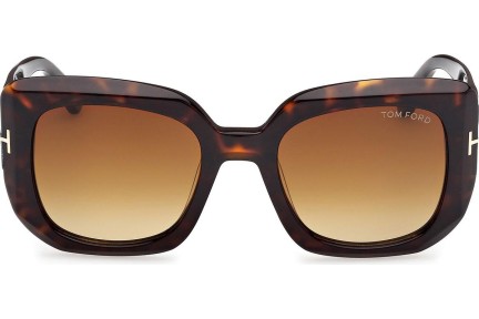 Ochelari de soare Tom Ford Carla-02 FT1220 52F Cat Eye Havana