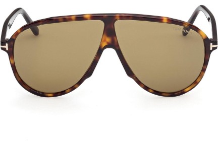 Ochelari de soare Tom Ford Vladimir FT1211 52N Pilot Havana