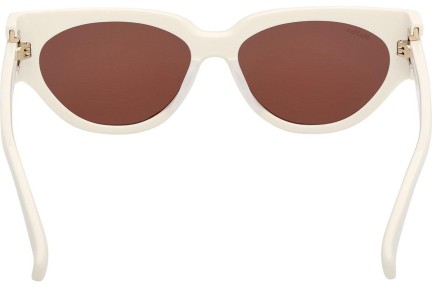 Ochelari de soare Max Mara Clip-1 MM0139 21E Cat Eye Albi