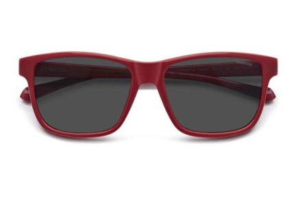 Ochelari de soare Polaroid Junior PLD8067/S C9A/M9 Polarized Pătrați Roșii