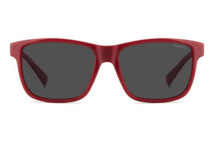 Ochelari de soare Polaroid Junior PLD8067/S C9A/M9 Polarized Pătrați Roșii