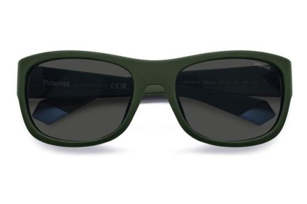 Ochelari de soare Polaroid Junior PLD8064/S 1ED/M9 Polarized Dreptunghiulari Verzi