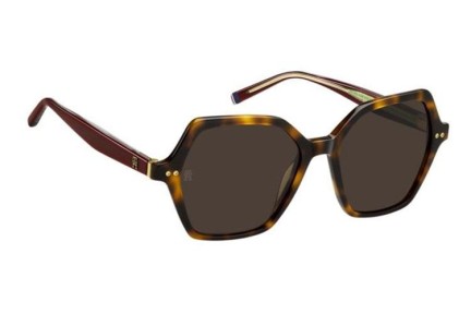 Ochelari de soare Tommy Hilfiger TH2213/S 05L/70 Cat Eye Havana