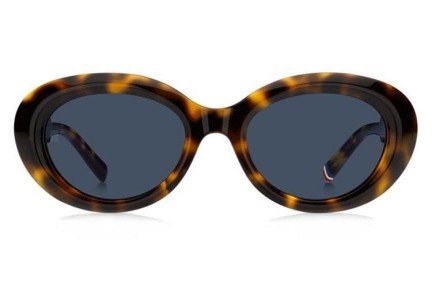 Ochelari de soare Tommy Hilfiger TH2207/S 05L/KU Ovali Havana