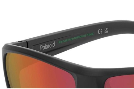 Ochelari de soare Polaroid PLD7057/S RC2/OZ Polarized Dreptunghiulari Negri