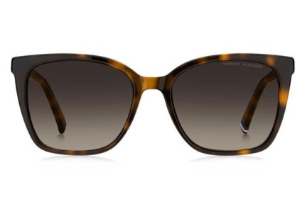 Ochelari de soare Tommy Hilfiger TH2226/S 086/HA Cat Eye Havana