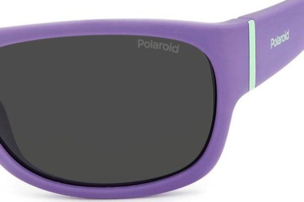 Ochelari de soare Polaroid Junior PLD8064/S B3V/M9 Polarized Dreptunghiulari Violeți