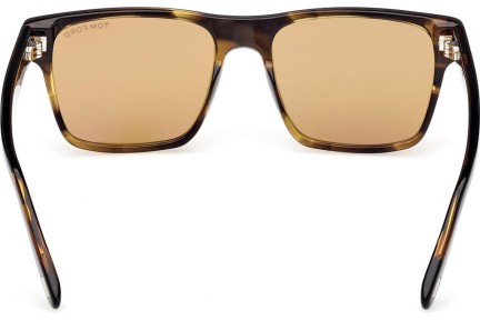 Ochelari de soare Tom Ford Calder FT1205 56E Pătrați Havana