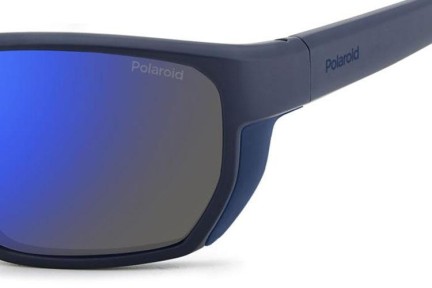 Ochelari de soare Polaroid PLD7057/S FLL/5X Polarized Dreptunghiulari Albaștri