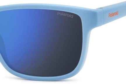 Ochelari de soare Polaroid Junior PLD8067/S VGL/5X Polarized Pătrați Albaștri