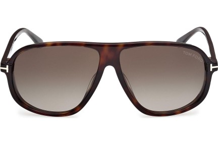 Ochelari de soare Tom Ford Guillaume FT1208 52K Pilot Havana