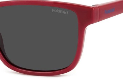 Ochelari de soare Polaroid Junior PLD8067/S C9A/M9 Polarized Pătrați Roșii