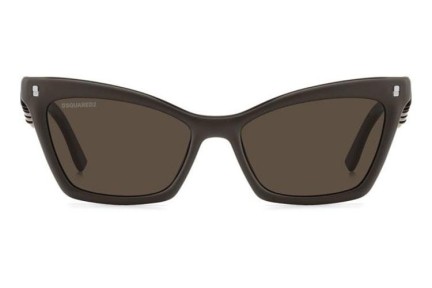 Ochelari de soare Dsquared2 ICON0026/S YZ4/70 Cat Eye Maro