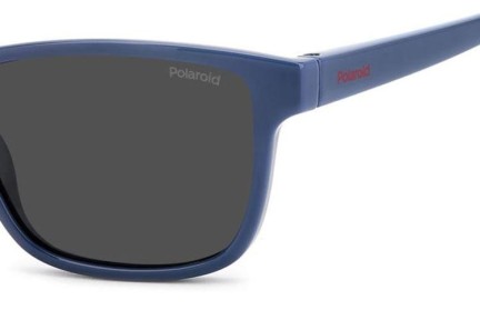 Ochelari de soare Polaroid Junior PLD8067/S PJP/M9 Polarized Pătrați Albaștri