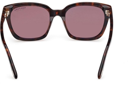 Ochelari de soare Tom Ford Haylay FT1216 52H Polarized Pătrați Havana