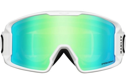 Ochelari de schi Oakley Line Miner XM OO7093-08 PRIZM Lentilă unică | Shield Albi