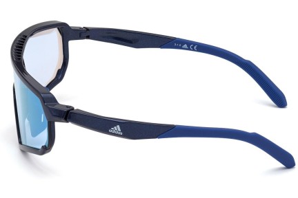 Ochelari de soare Adidas Sport SP0017 90X Lentilă unică | Shield Albaștri