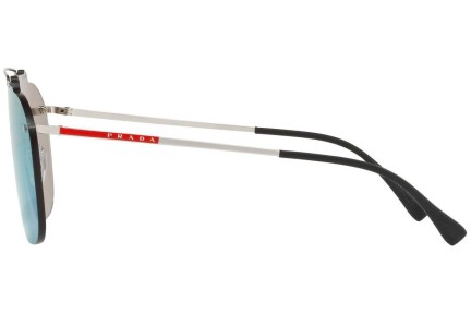 Ochelari de soare Prada Linea Rossa PS51TS 1BC129 Lentilă unică | Shield Argintii