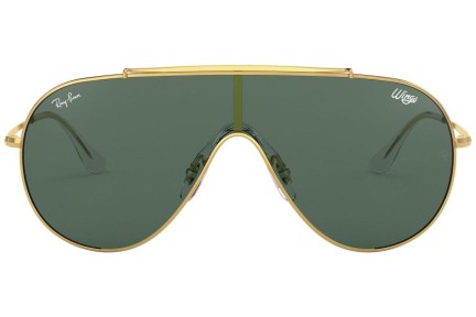 Ochelari de soare Ray-Ban Wings RB3597 905071 Lentilă unică | Shield Aurii