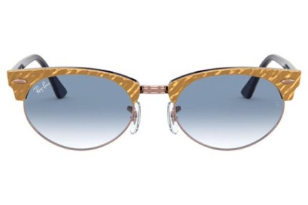 Ochelari de soare Ray-Ban Clubmaster Oval RB3946 13063F Browline Bej