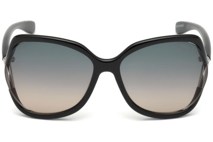 Ochelari de soare Tom Ford Anouk FT0578 01B Oversize Negri