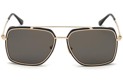 Ochelari de soare Tom Ford FT0750 01D Polarized Pilot Negri